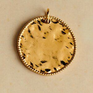 Sezane Irma Charm Golden medal with Engraving